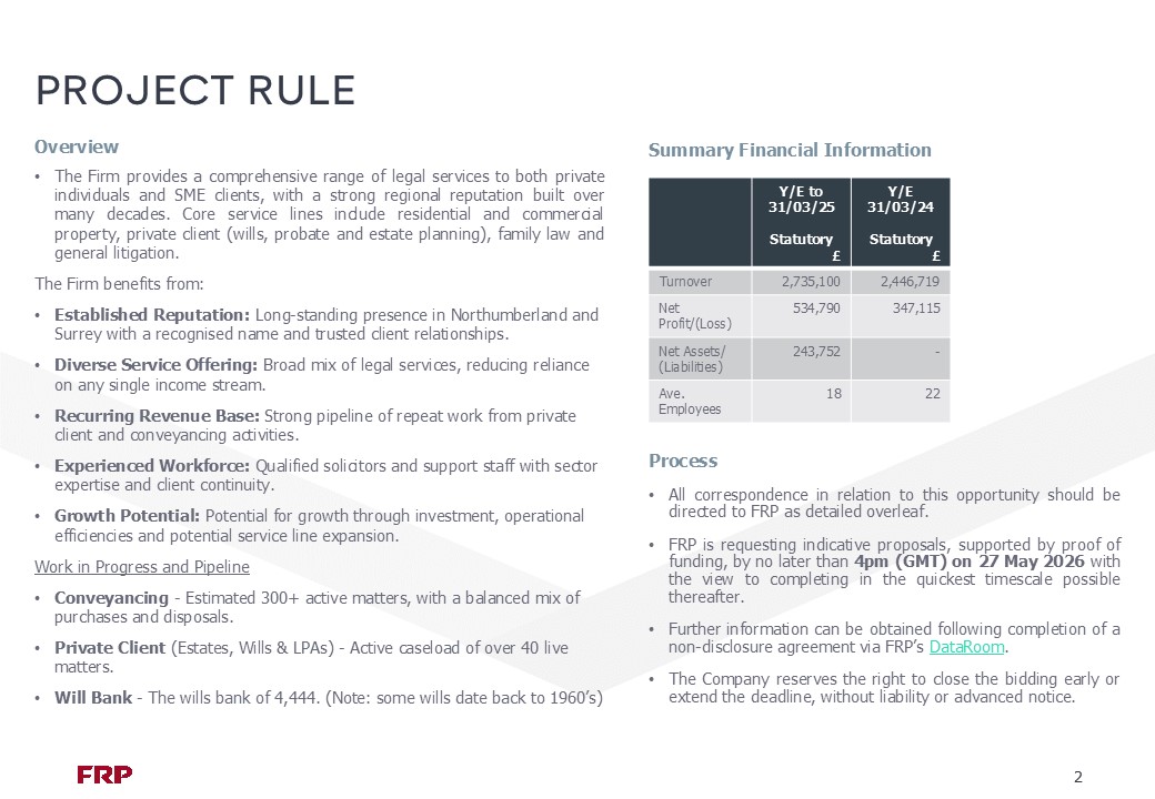Image of Project Rule